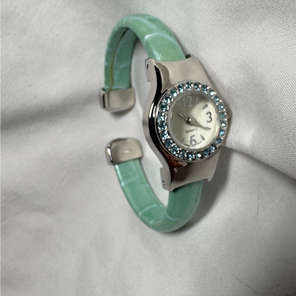 Birthstone Cuff Watch - March